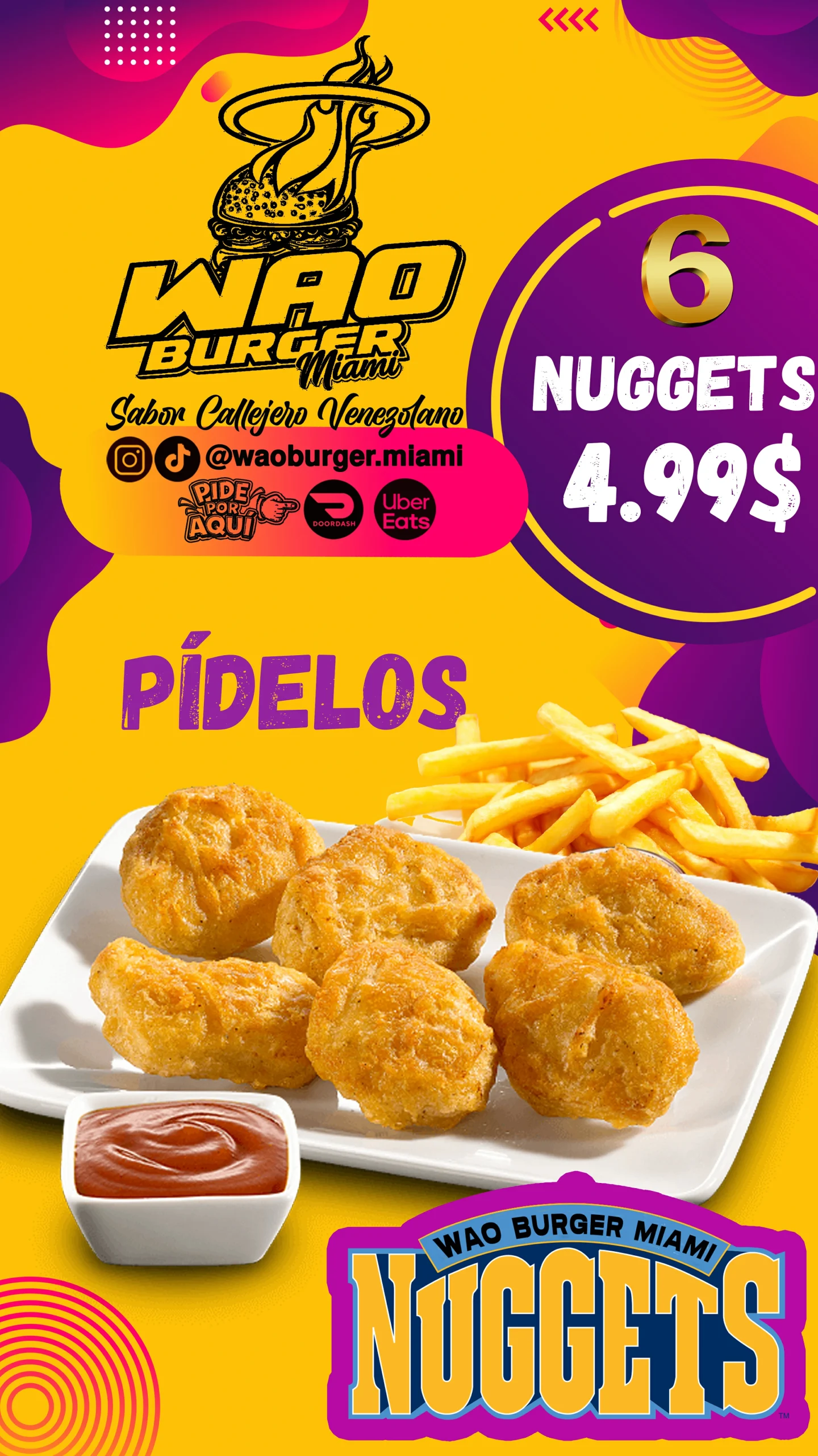 OFERTA NUGGETS LUNES 30 MARZO